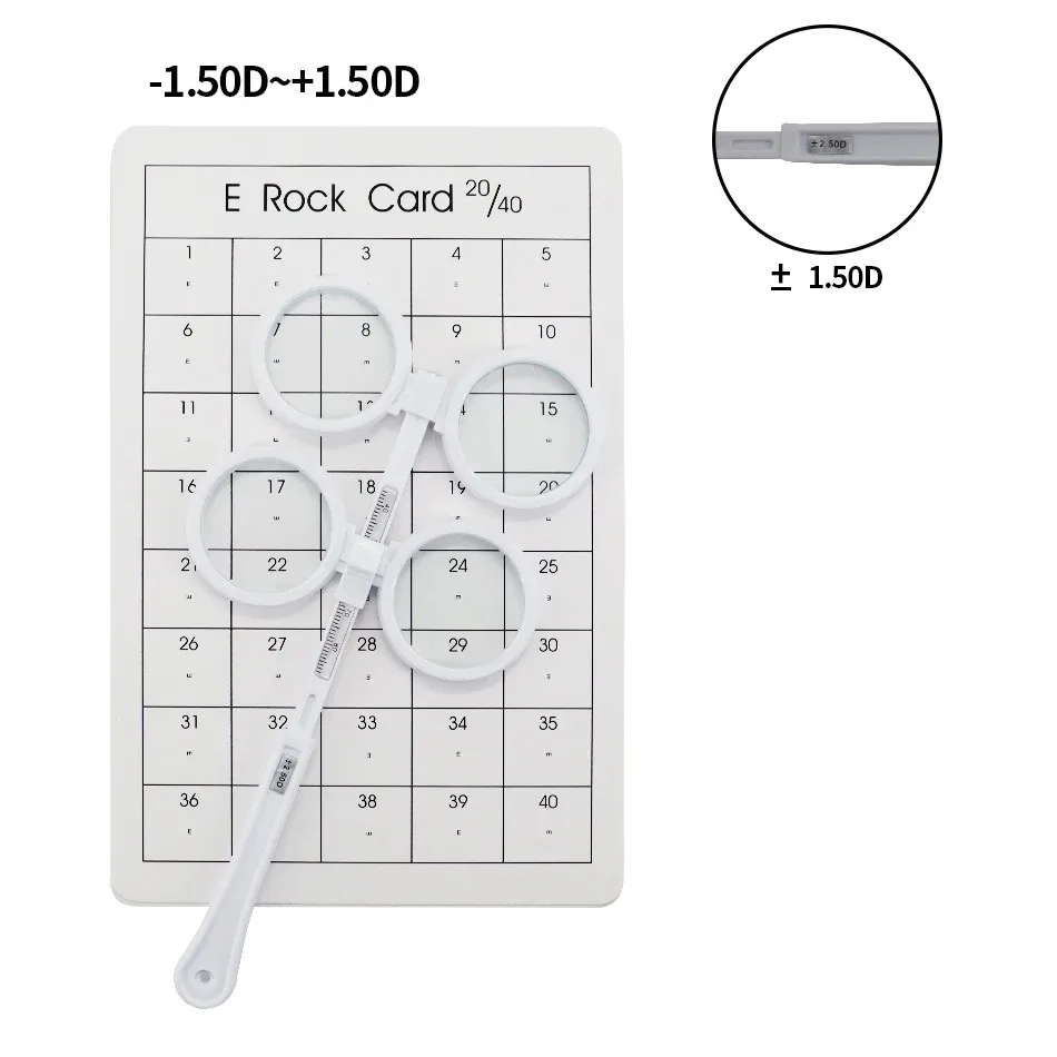 0.50D to 4.00D Scale Flip Lens Confirmation Test Optical Flipper Optometry Plastic Adjustable PD Ophthalmic