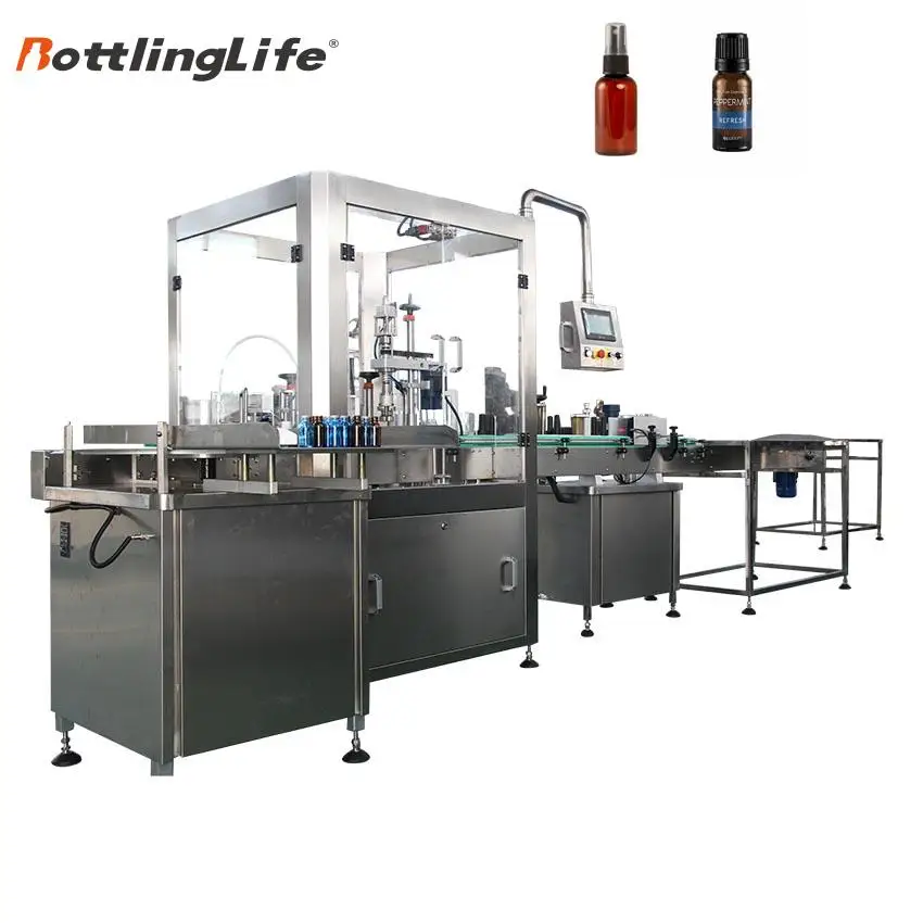 Automatic Nail Polish Filling & Capping Machine for Small Home Liquor Bottle Filling for Small Scale Production