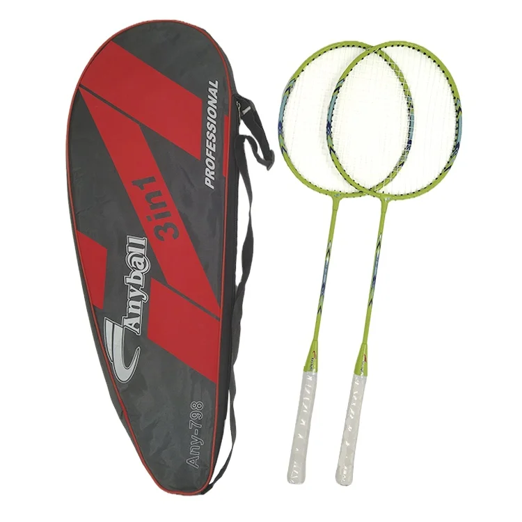 Factory Direct Sale Low-Priced Badminton Rackets  Aluminum Alloy Racket set with Cover