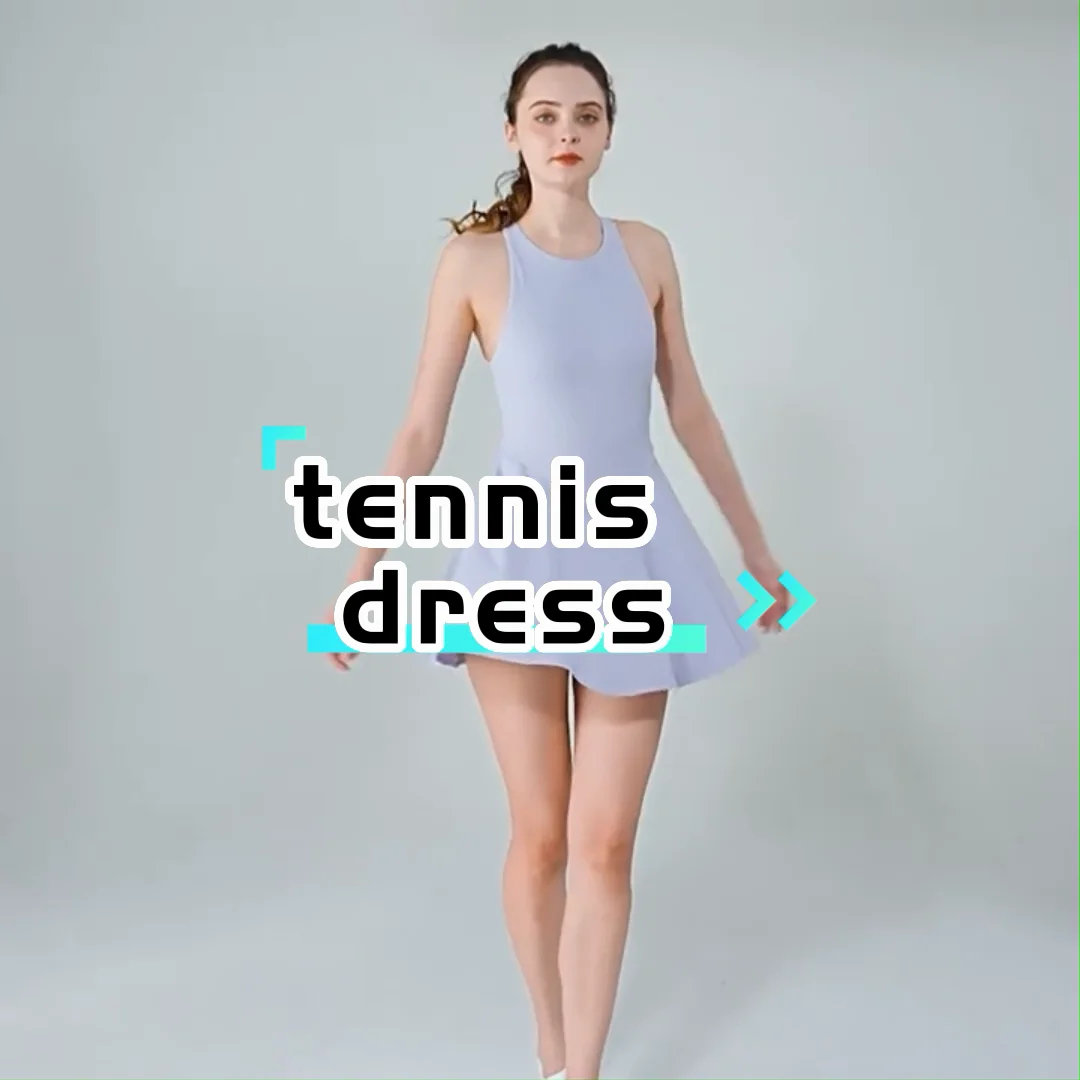 Custom Sublimation One Piece Tennis Dress Set Pickleball Skirt With