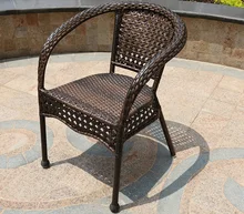 Wholesale outdoor rattan Chair  steel structure  High Quality  Chair Armrest Rattan Seat And  Dining Chair
