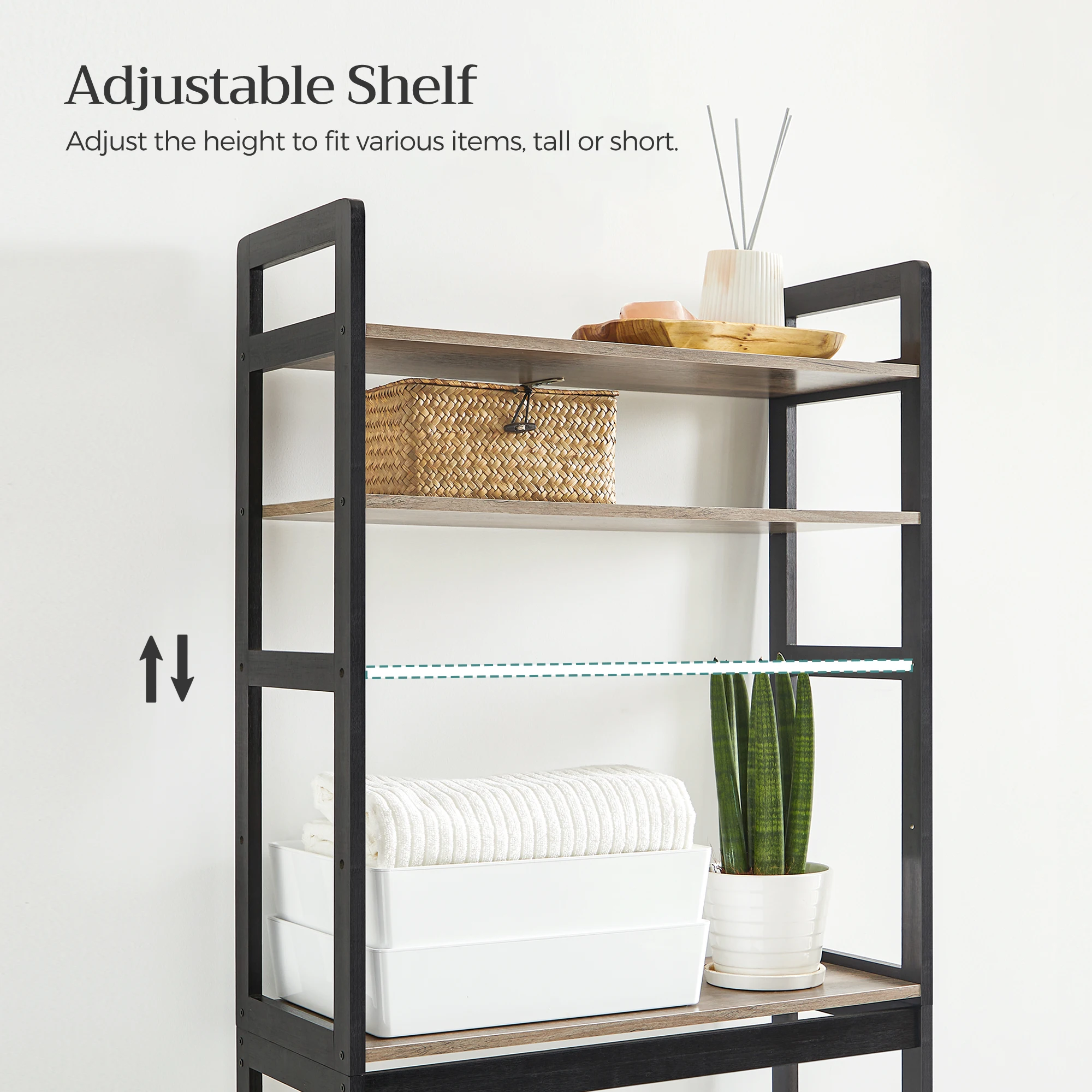 SONGMICS Grohandel Hochwertiger Multifunktions-Bambus ber Toiletten regal  Lager regal Badezimmer Organizer Rack Regal