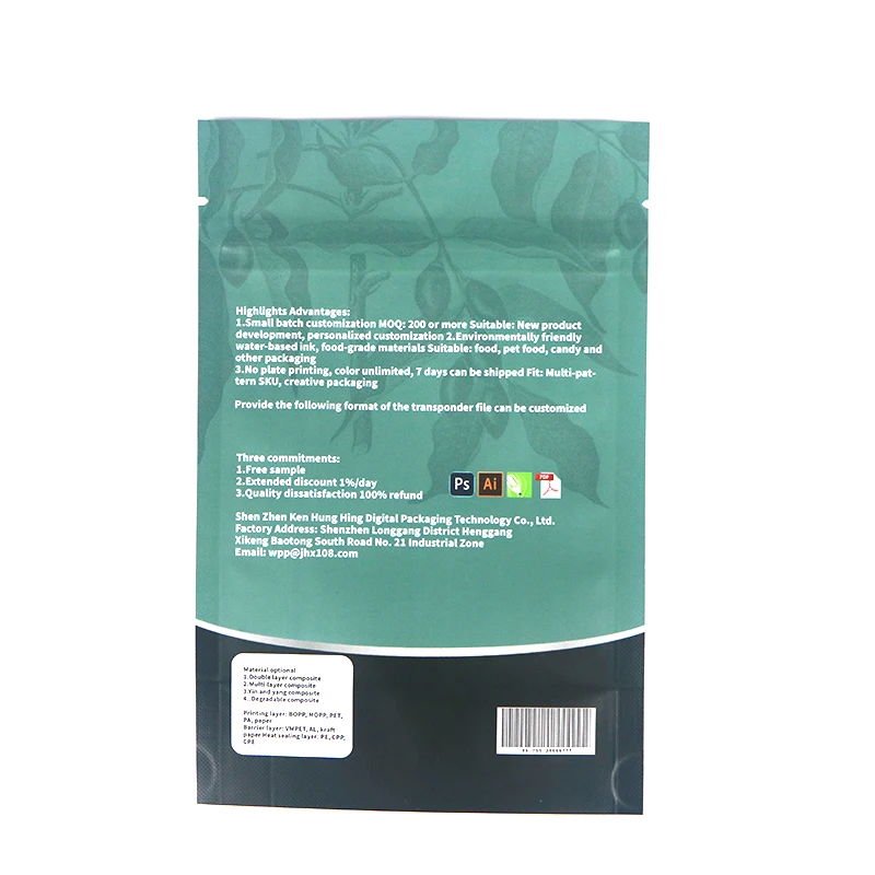 Digital Printed Matte Ziplock Bags Stand up Packaging Smell Proof Mylar Pouch Herbs and Spices Bag Zip Lock Bags of 5 10 KG