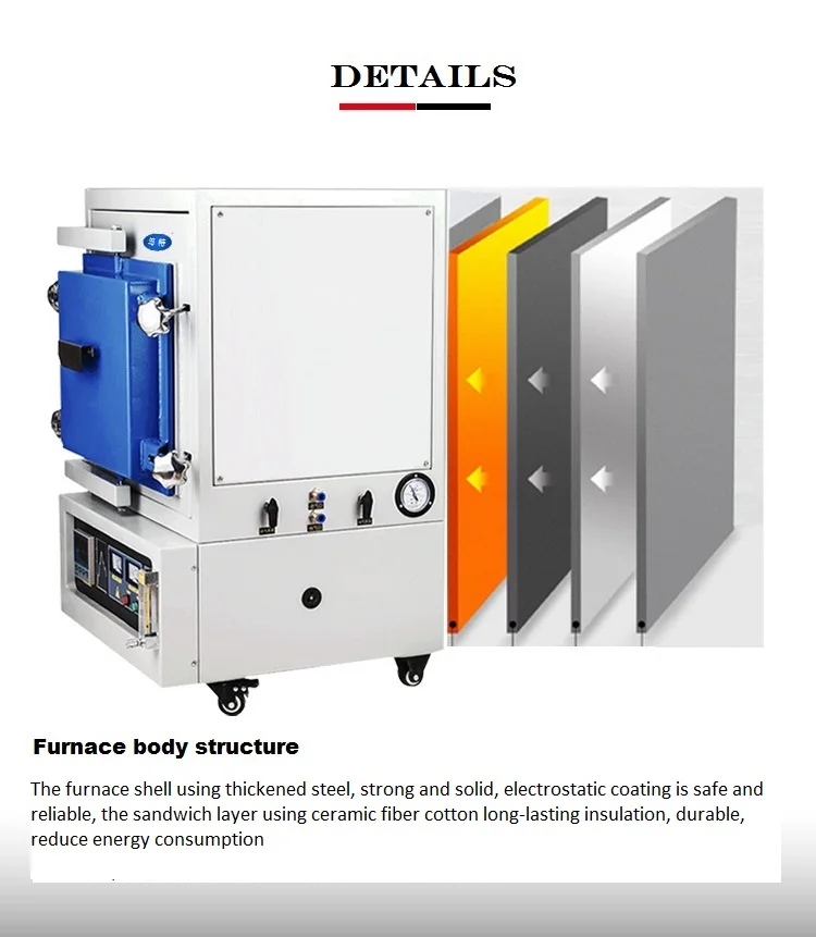 Mini Muffle Furnace 1400 Ceramic Fiber Muffle Furnace Compact Sintering