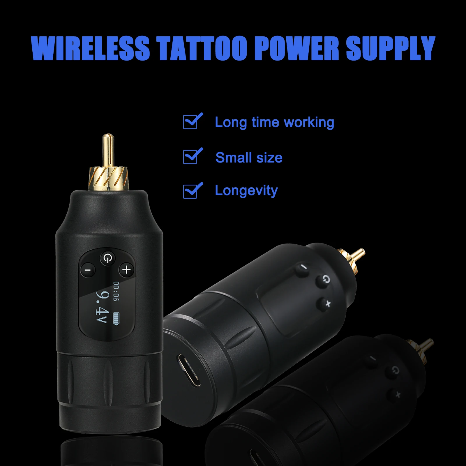 2022 Tuffking Second Generation Wireless Iron Permanent Lower Noise Portable Led Switching Tattoo Power Supply