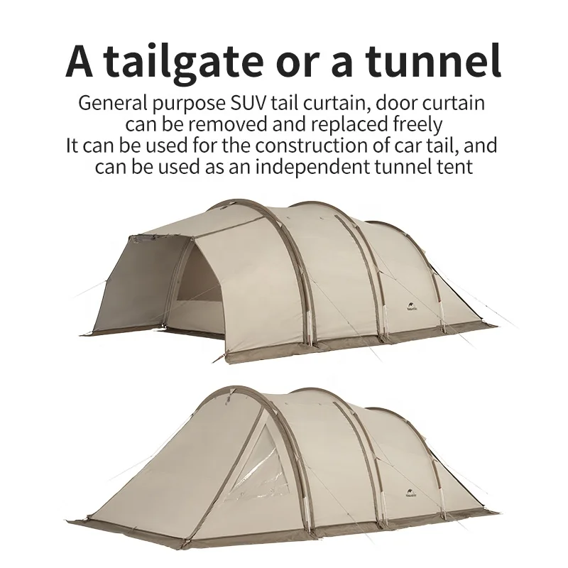 Naturehike One-room Tunnel Tent Cloud vessel Rear Tent Outdoor Travel Car Camping Tent