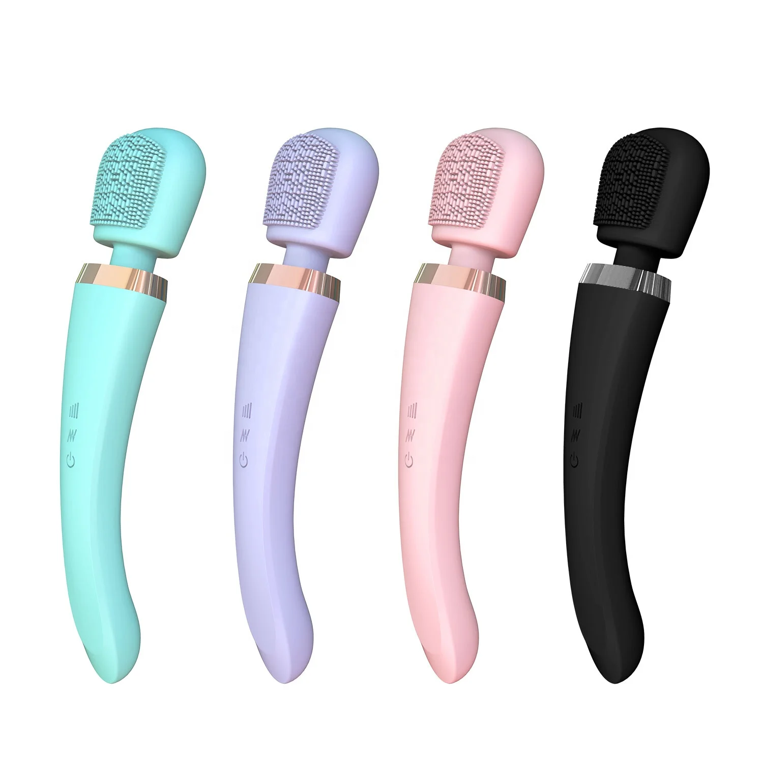 Creative Electric Handheld Waterproof Vibrating Cleaning Personal Silicone Bath Brush Adult Sex Toys Vibrator Wand Massager