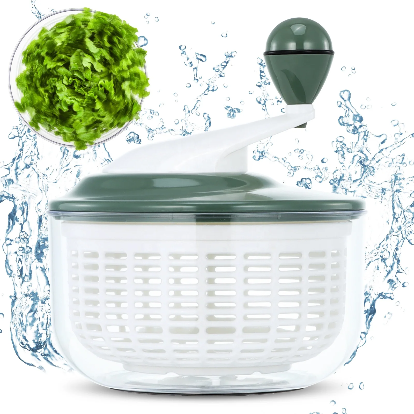 Кухонные аксессуары сушилка для овощей фруктов мойка вращающаяся Чистка еды салата Спиннер