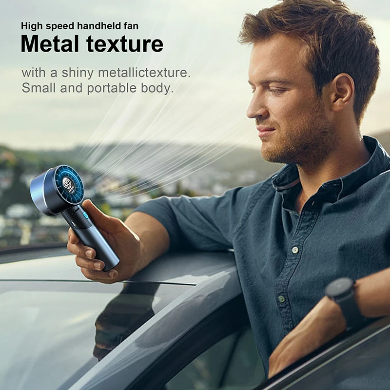 Portable Mini Handheld Fan, Battery, Plastic - detail 12