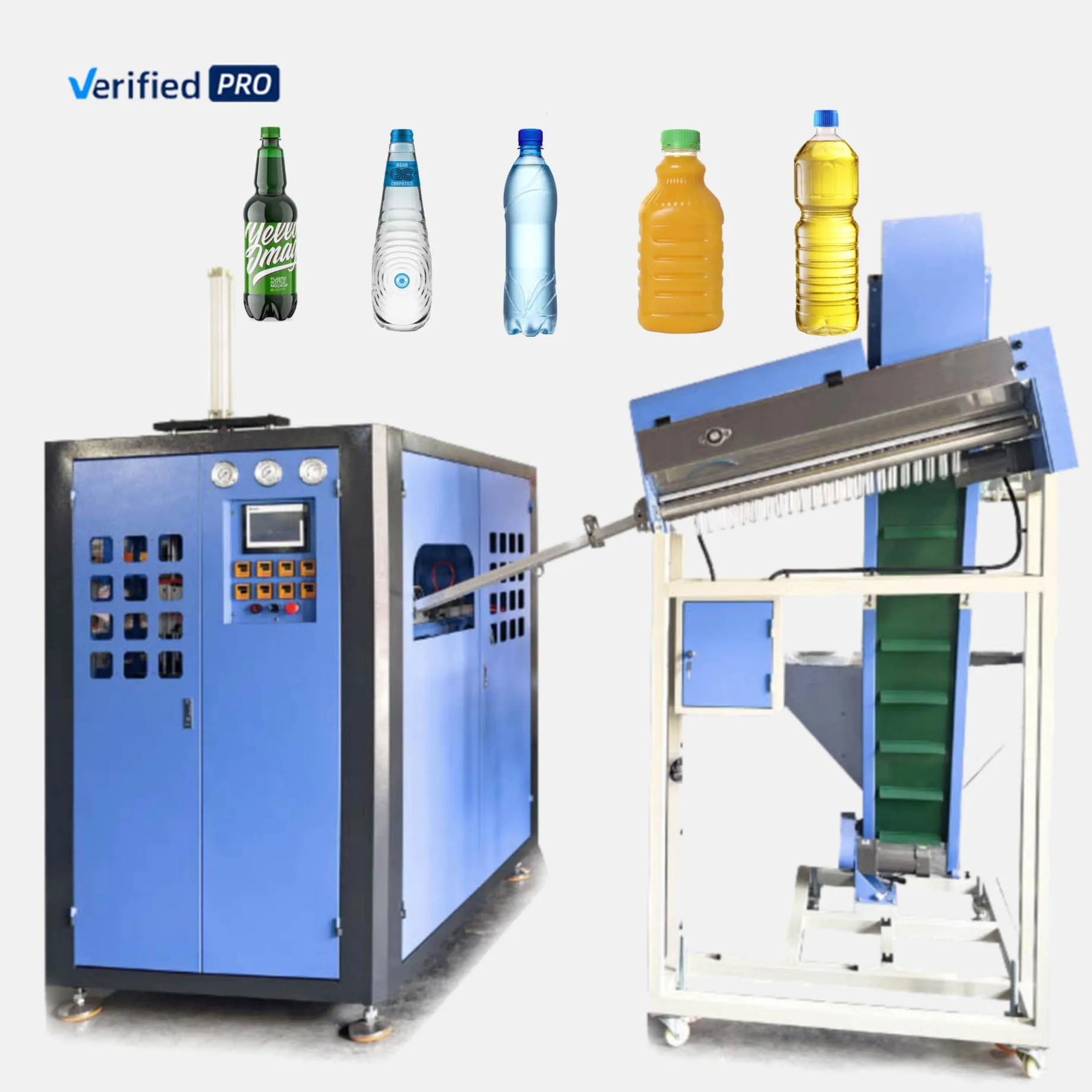 EASY4-1.5L blow molding machine 1 liter 500ml pet bottles blower making