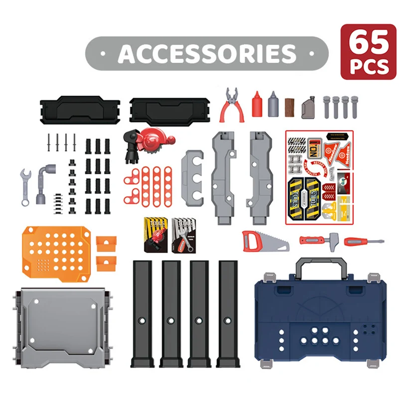 2022 детский строительный инструмент для мастерской скамейка Игровой Набор детских инструментов игровой домик пластиковый инструмент игрушки для детей мальчиков и девочек