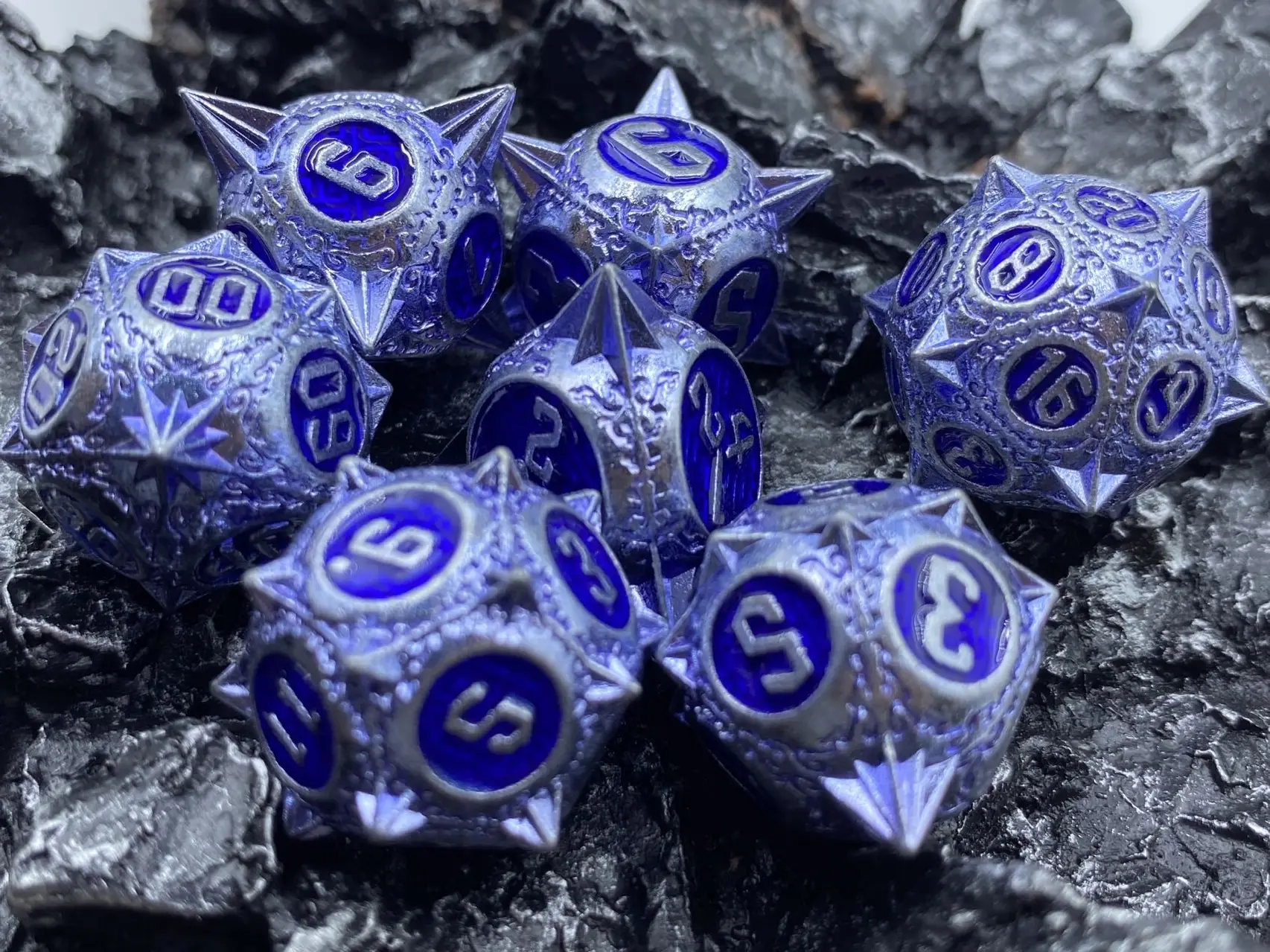 Metal Dice Set Dnd Dice D&d Dice Rpg Dungeons & Dragons Game Polyhedral
