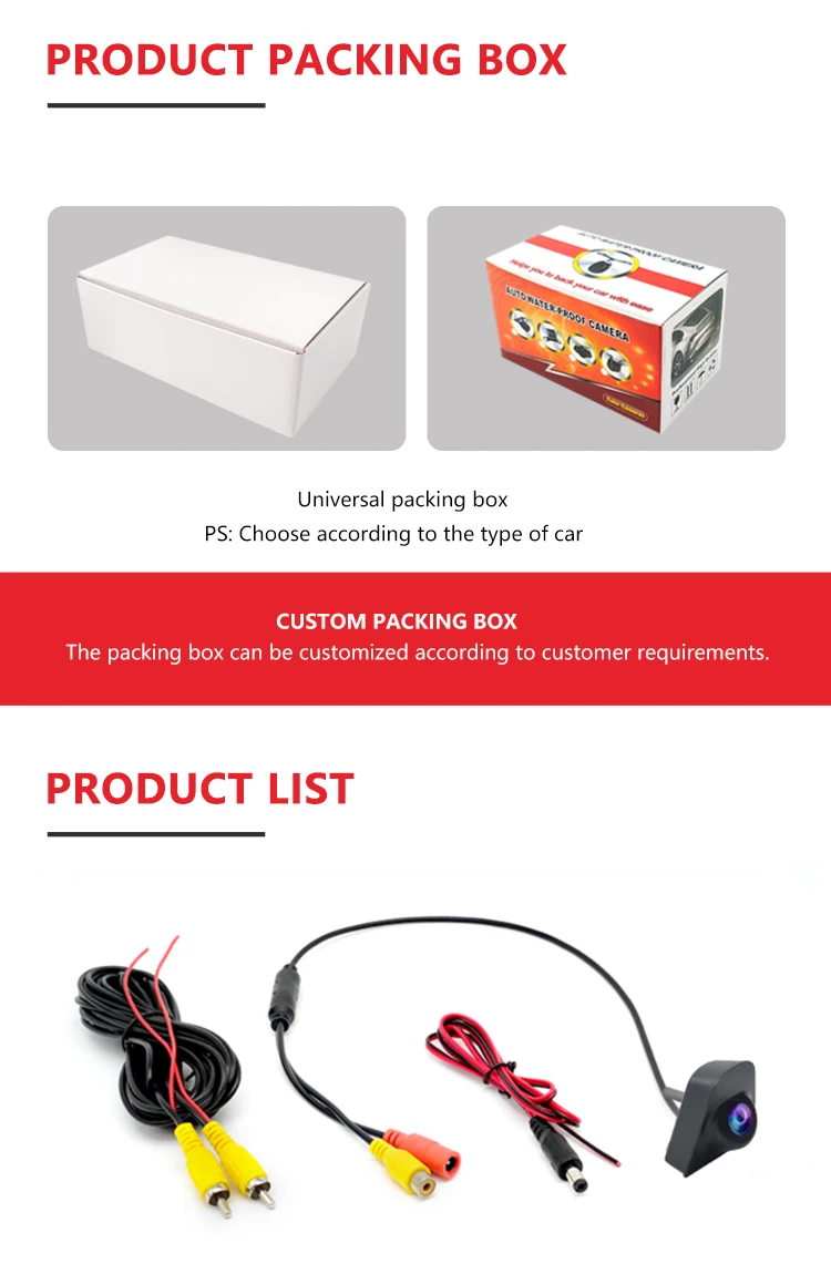 WEMAER OEM Parking System Waterproof Night Vision HD Front Car Reverse Camera for Honda CRV manufacture