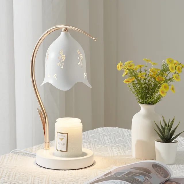 Adjustable Electric Table Lamp with Dimmer New Product Electric Adjustable Desk Lamp and Candle Melt Warmer