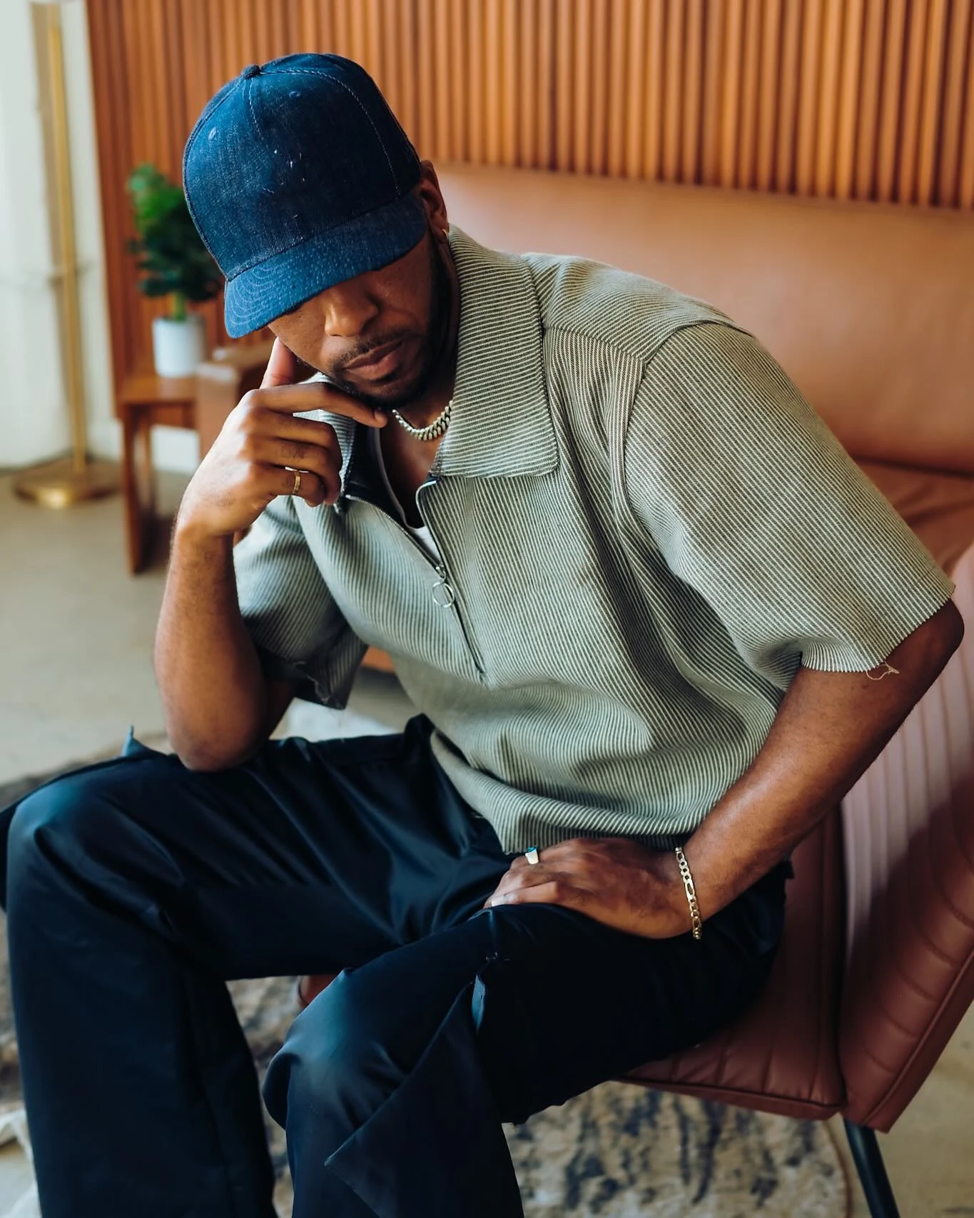 Summer Custom Casual Cotton Polyester Short Sleeve Stripe Zip up Polo t Shirt for Men manufacture