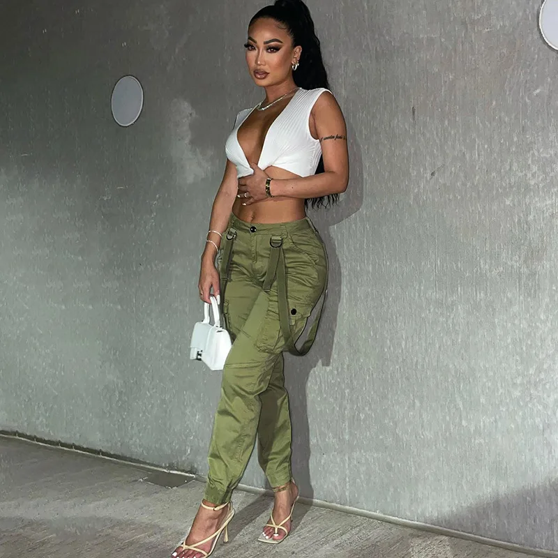 Shop Our 2022 Pockets Zipper Ribbon Cargo Pants & Trousers