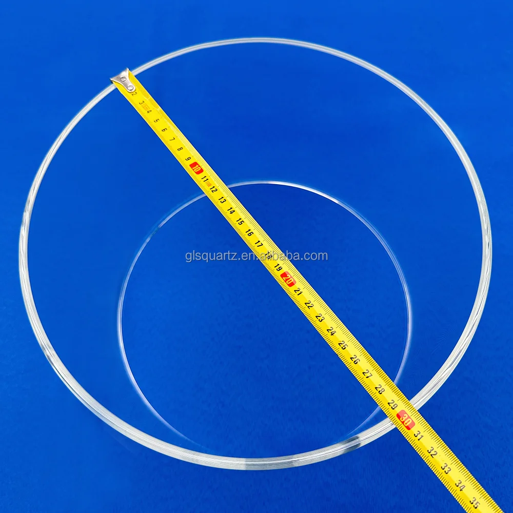 Customized Large Diameter Polished Transparent quartz tube Clear Silica semiconductor Quartz Cylinder Quartz Glass Tube