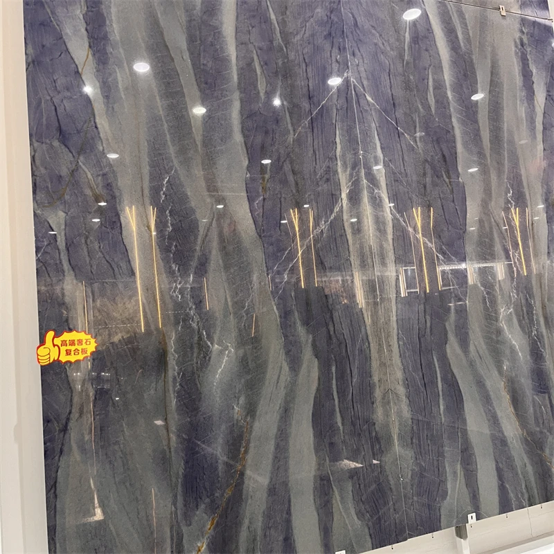 product top quality elegant royal blue quartzite slabs for home wall and countertop design-3