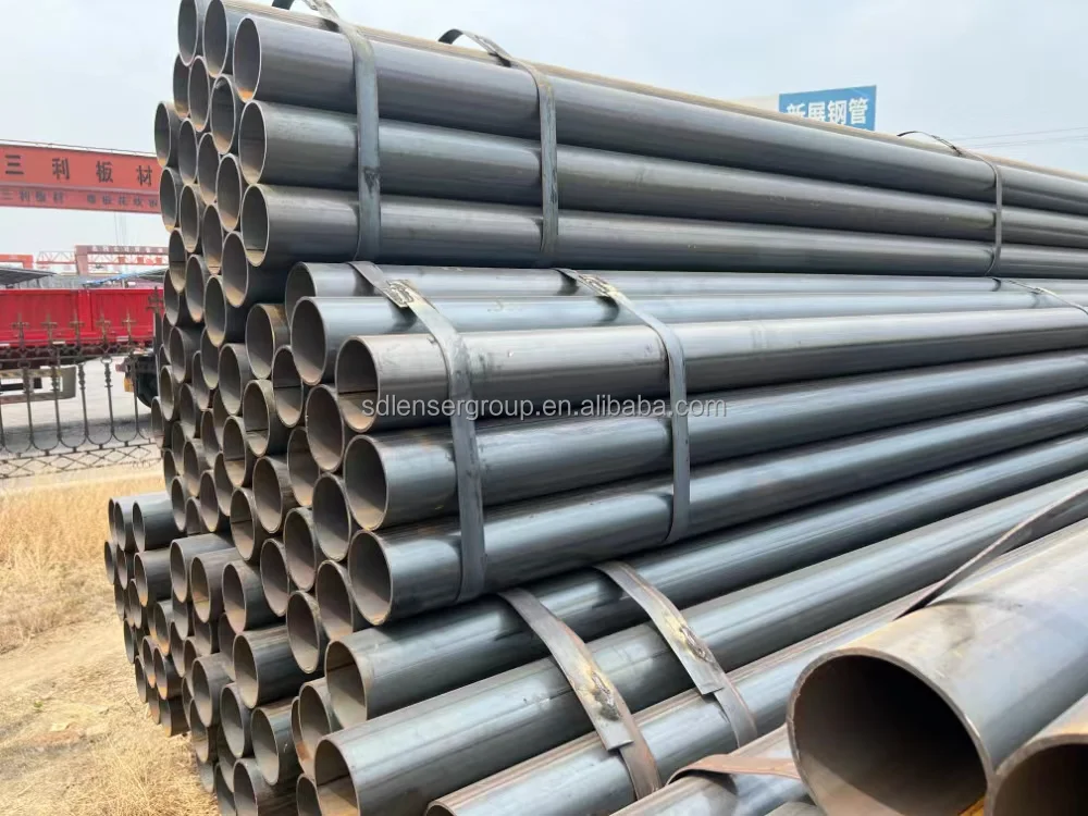 Prices Iron Pipe 6 Meter Welded Steel Pipe Erw Black Square Steel Pipe