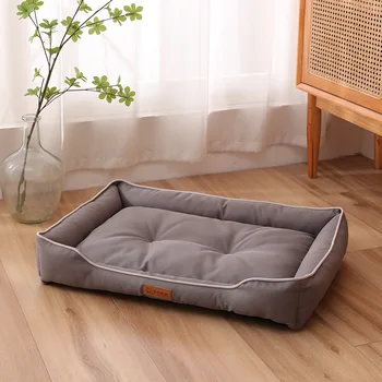 Factory wholesale Custom Luxury Pet Bed Soft Dog Made Corduroy PP Cotton