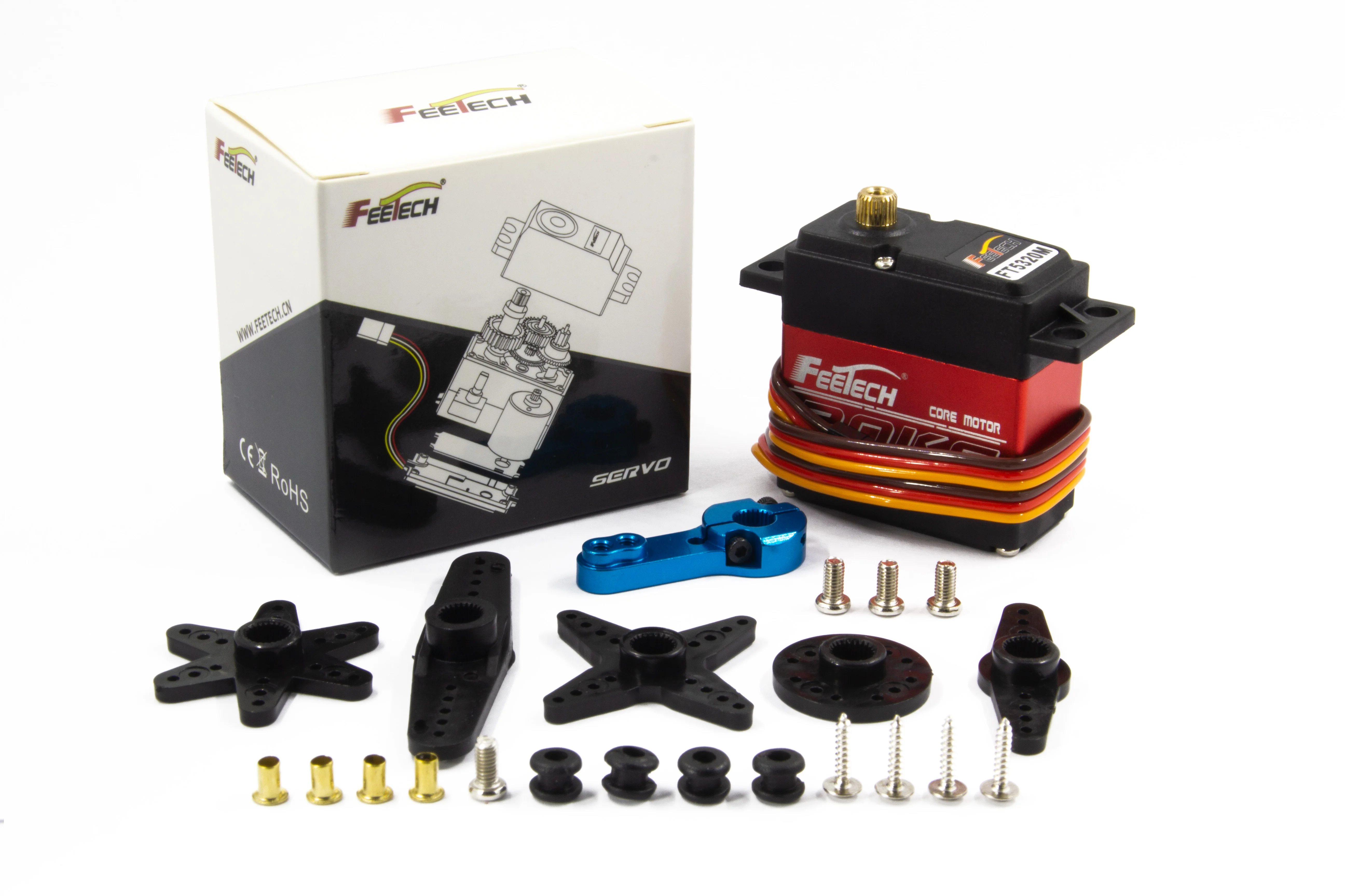 FEETECH FT5320M Digital RC Servo Motor 20KG High Torque Full Metal Gear Waterproof for Baja Cars Robot DIY 180 Degree