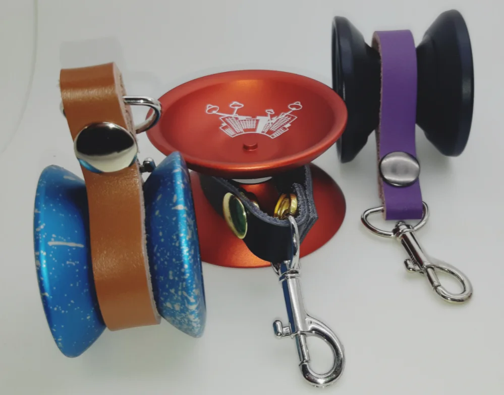 OEMヨーヨーボールレザーホルスターキーホルダーレザーYoyo