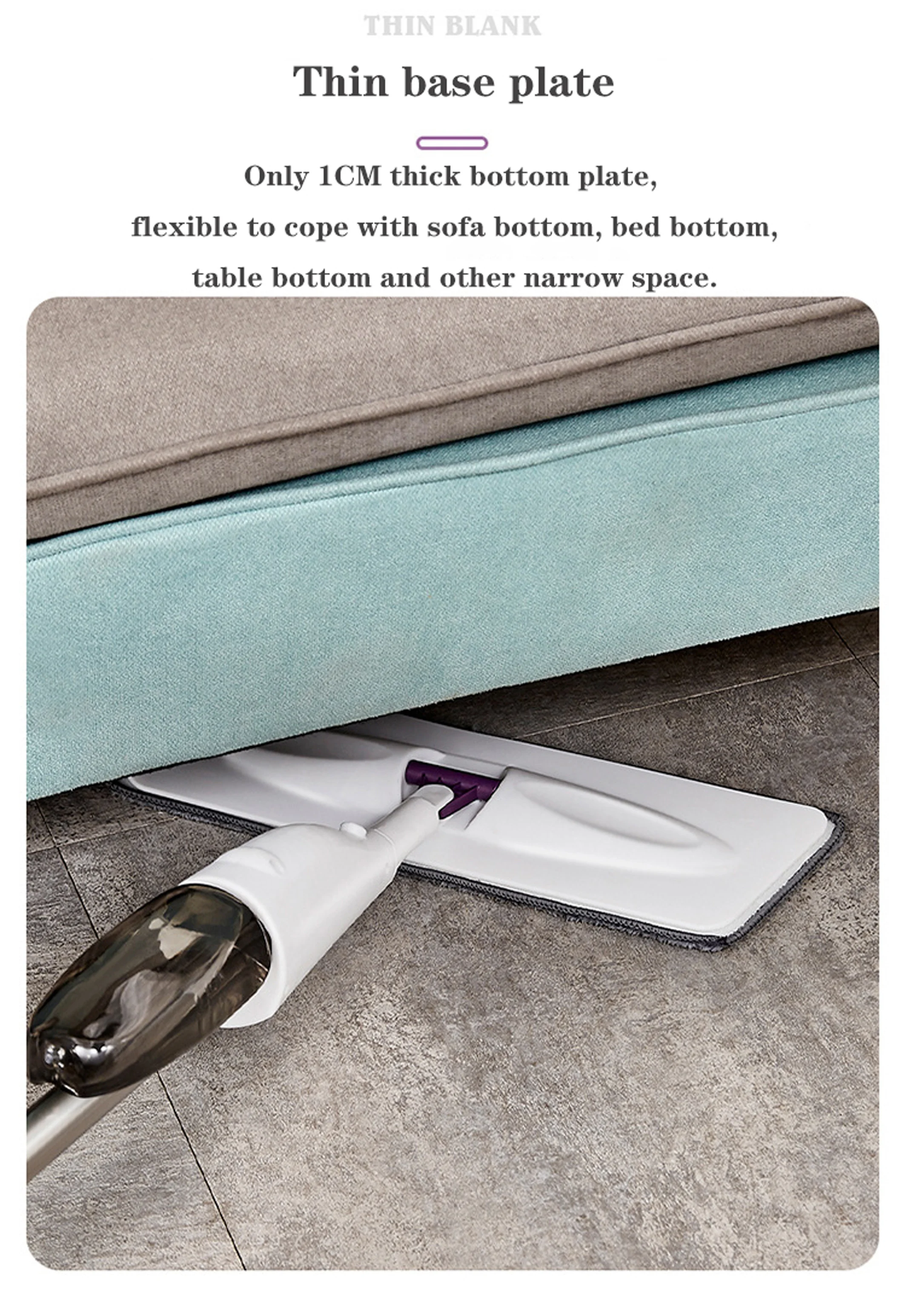 Hot Sale Microfiber Flat Healthy Water Spray Mop For Floor Window House