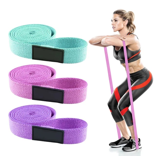 Hot Workout Body Hip Exercise Set Fabric Booty Training  Pull Up Asist Resistance Bands