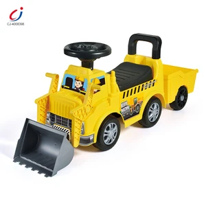 Chengji Children Baby Walker Slide Car Six Wheels Sliding Engineering Kids Plastic Truck Ride on Toy