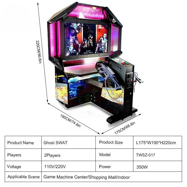 Accessories for Coin-Operated Ghost Shooting Arcade Game Simulator Adult Shooting Machine with 1-Year Warranty