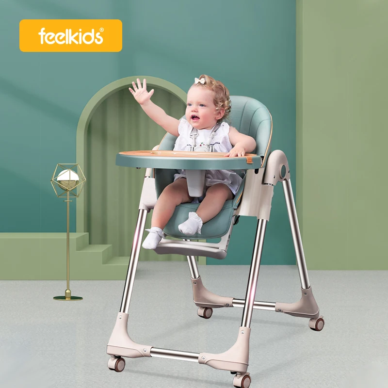 Sitter Dinner Feeding 3 in 1 bar Folding Table 2021 Booster Children's Dining Used Eating Kids Wholesale Unique Baby High Chair