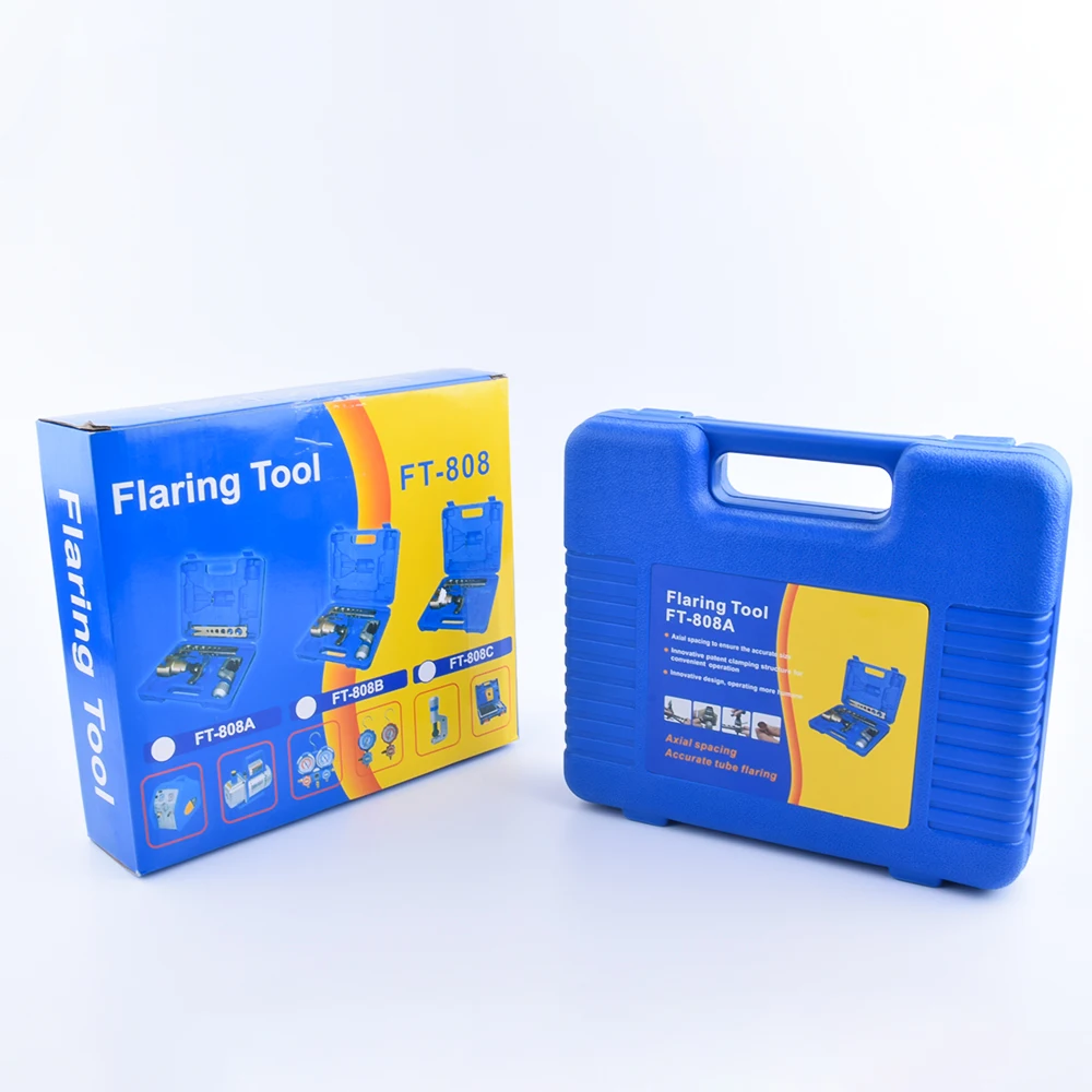 Air Refrigeration Conditioning Flaring Tool Kit Portable Hvac Ac Flaring Tools Set for Copper Pipe