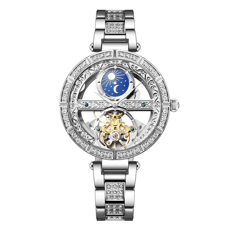 Luxury Elegant Tourbillon Watch for Women 3ATM Waterproof