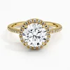 1 carat moissanite ring (round)