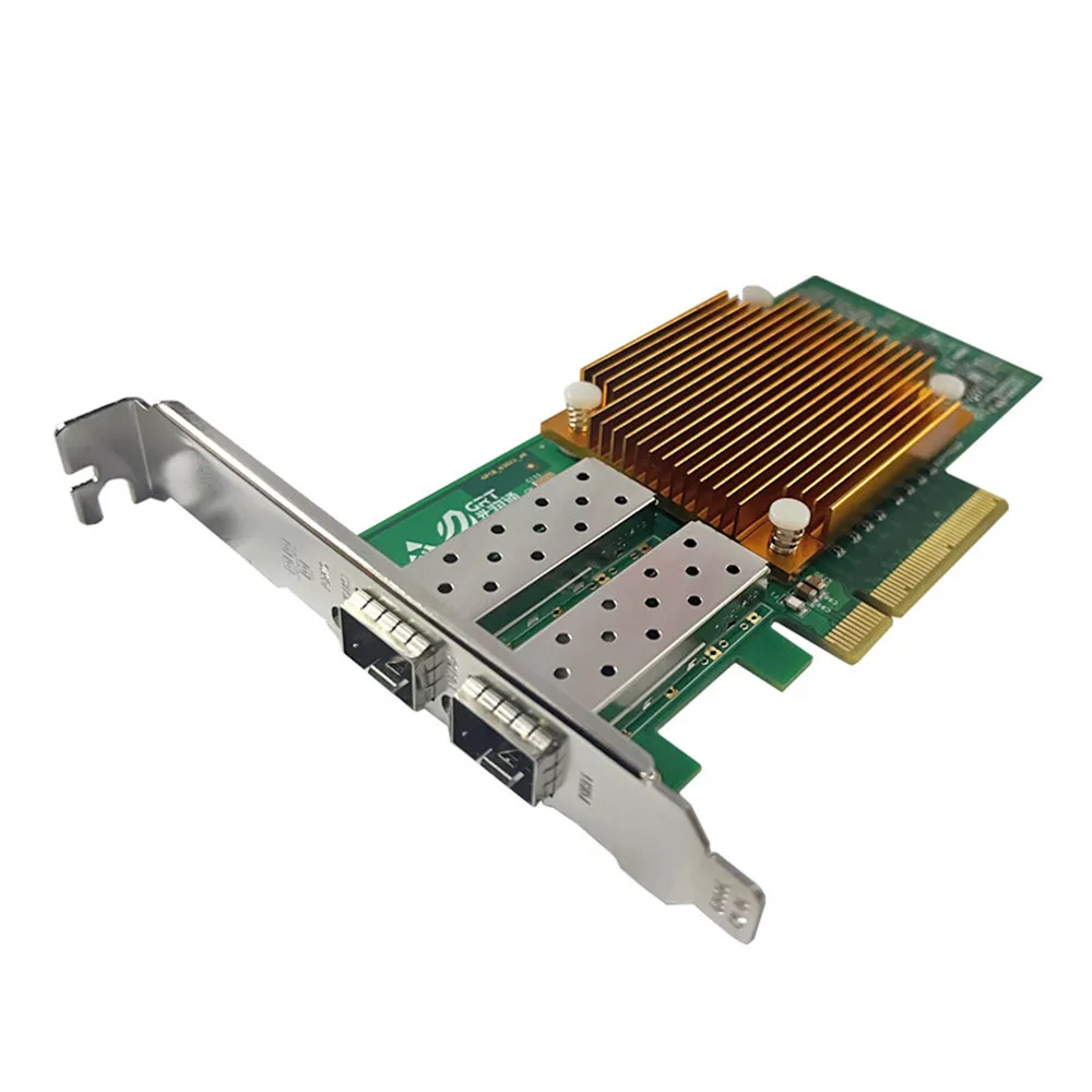 10G Intel 82599ES 2 Port Fiber Optic NIC Server Adapter Card with 10g 850nm Optical Transceiver