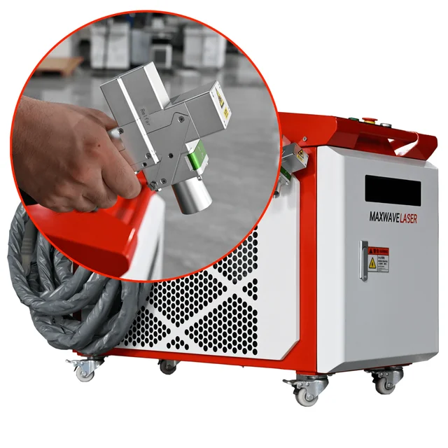 Maxwave 1000W High-efficiency Continuous Derusting Rust Paint Removal Fiber Laser Cleaning Machine