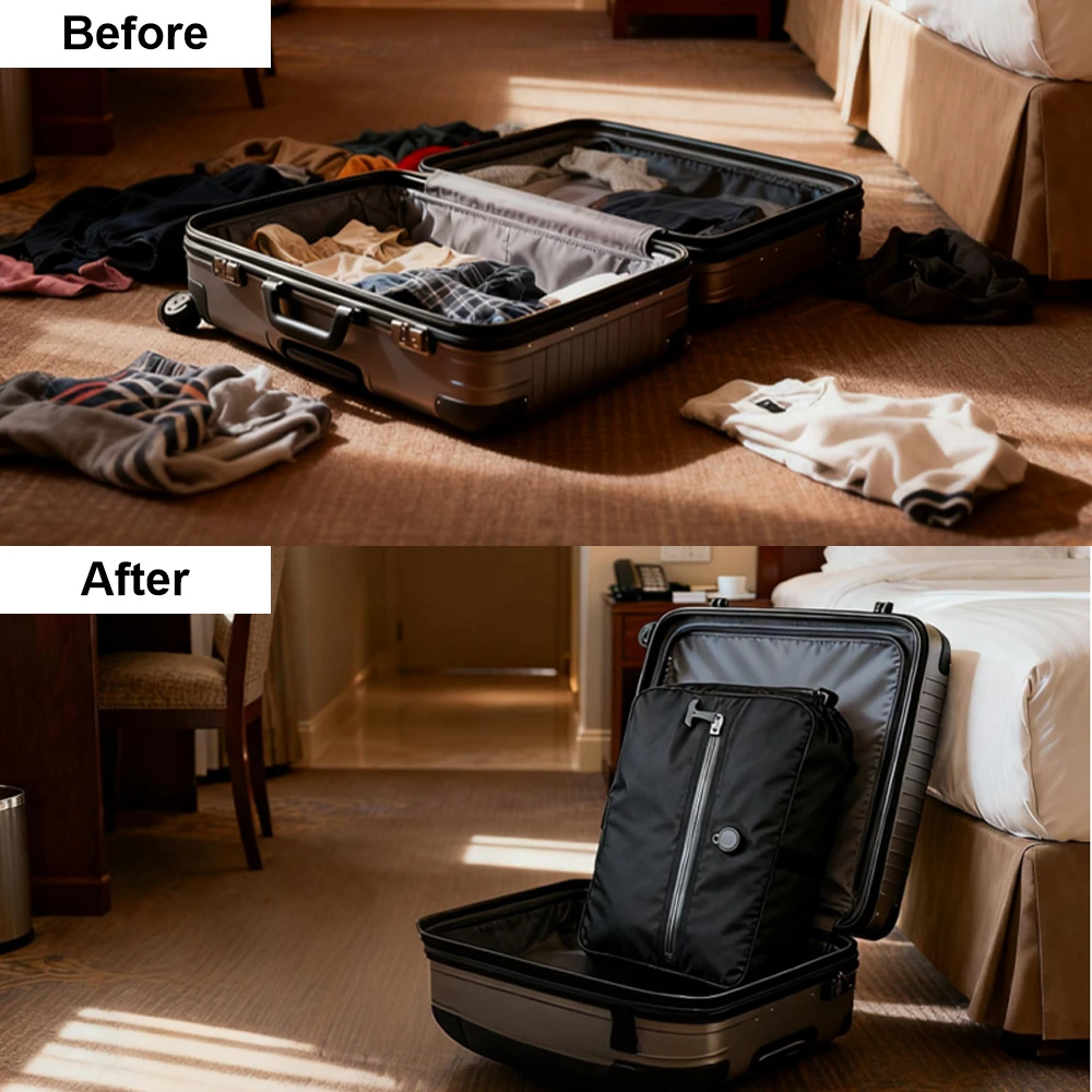 Waterproof Packing Moisture-Proof Waterproof Reusable Save Space Travel Packing Cube ...