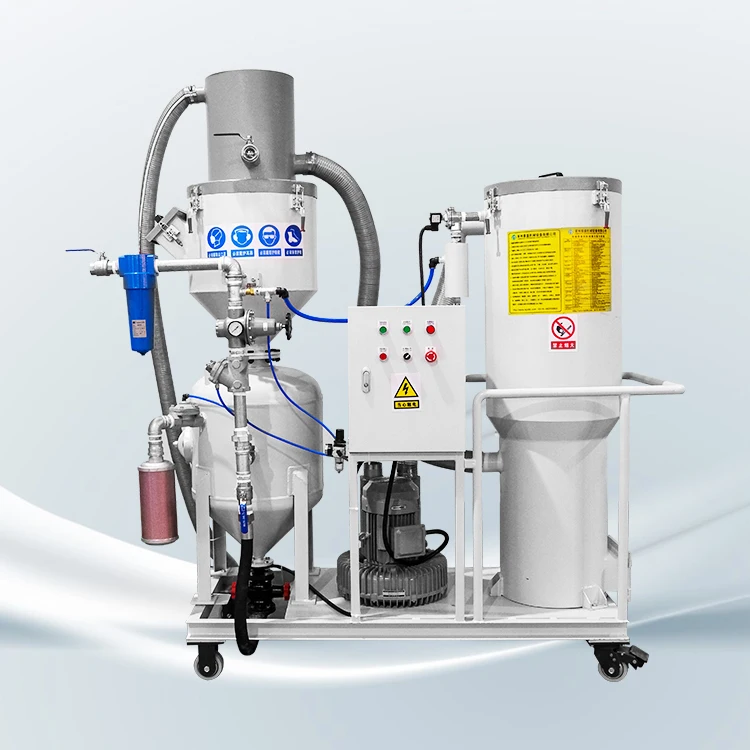 Compact Mobile Sandblaster Unit for Wind Turbine Tower Maintenance Core Components Include Pump and Motor