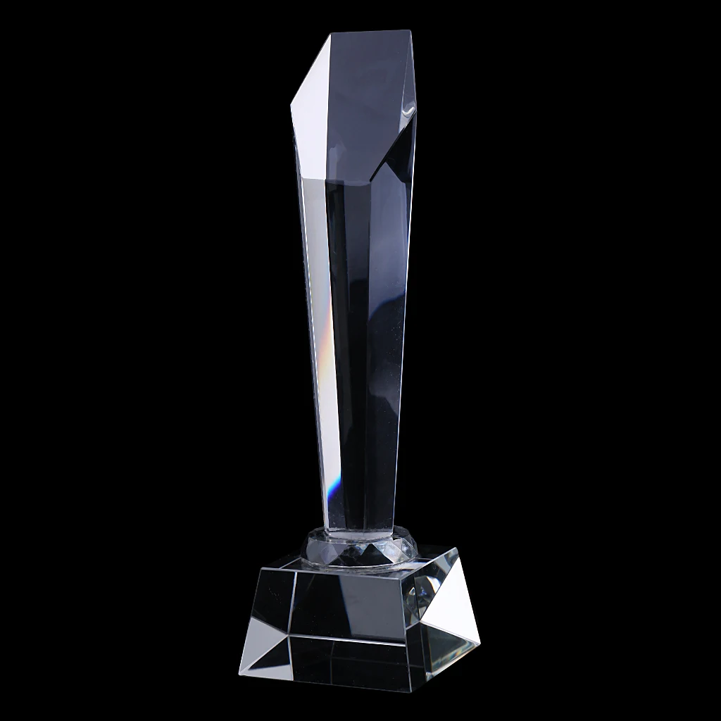 29cm Customized Crystal Trophy Cup Top Diamond Design for Winner Prize Award 