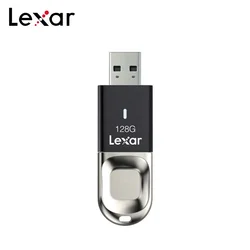 Original Lexar USB3.0 Pen Drive F35 256GB 128GB 64GB 32GB With Fingerprint Recognition Metal USB Flash Drive 150MB/s Pendrives