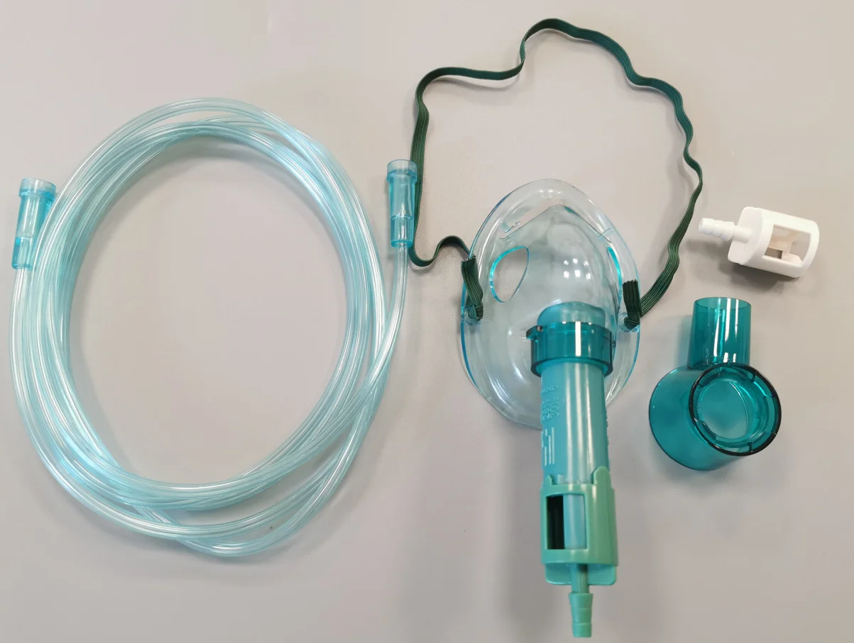 Venturi Msak Medical Disposable PVC Multi Mask  Adult Oxygen Mask With Star Lumen Tubing