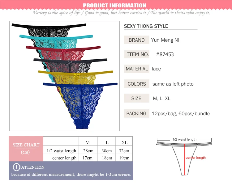 Sexy Lace G-String Underwear Tangas Panties Transparent Lady G Strings ...