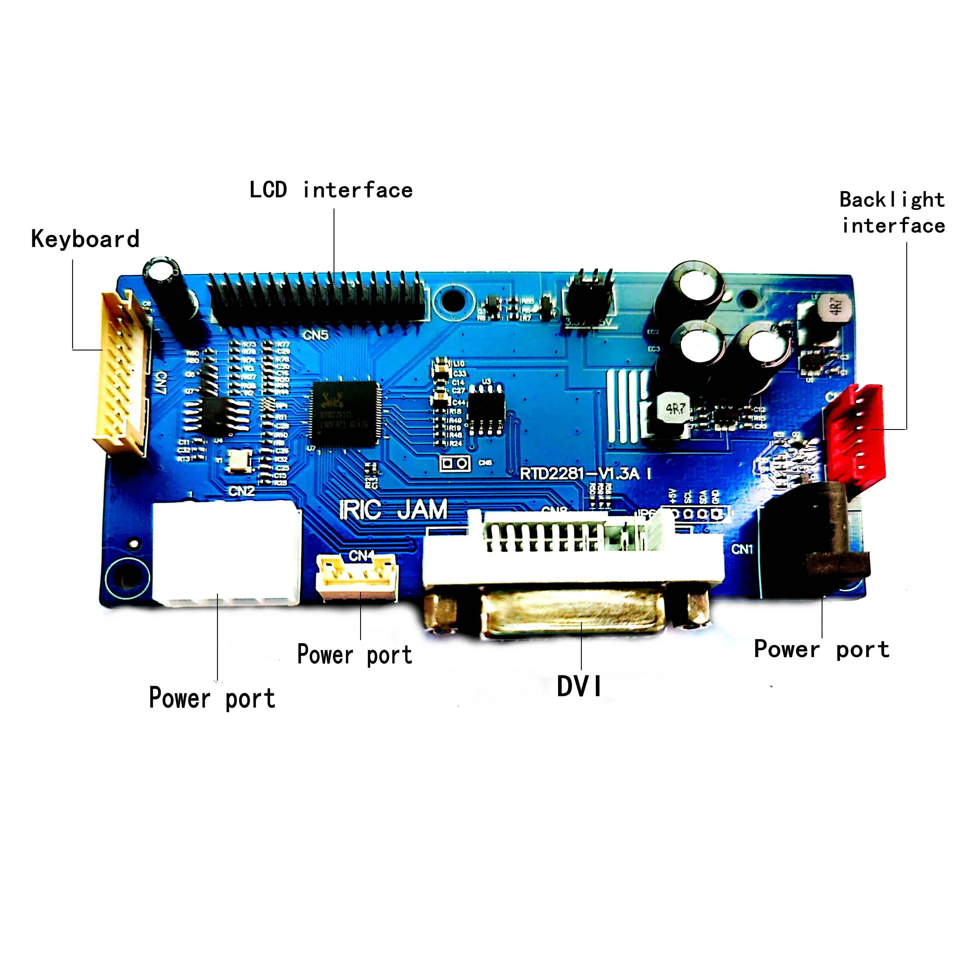Carte Pilote LCD 30 Broches Pour Écran IPad 3 / IPad 4 – Reconnaissance Automatique, Alimentation USB 5V, Sortie Audio 3.5mm