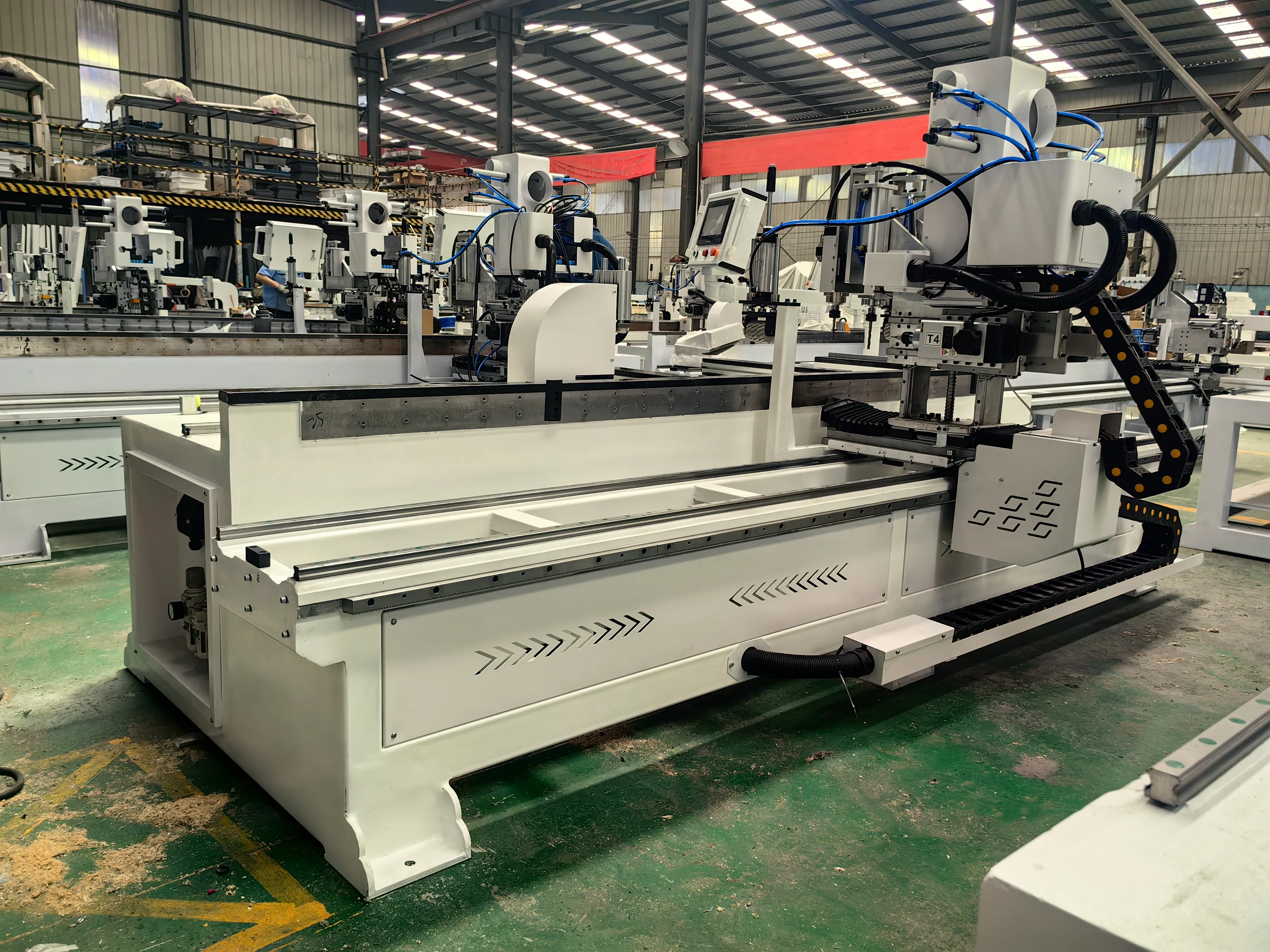MDF Door Grooving Slotting Horizontal Vertical Drilling CNC Side Hole Drilling Milling Machine