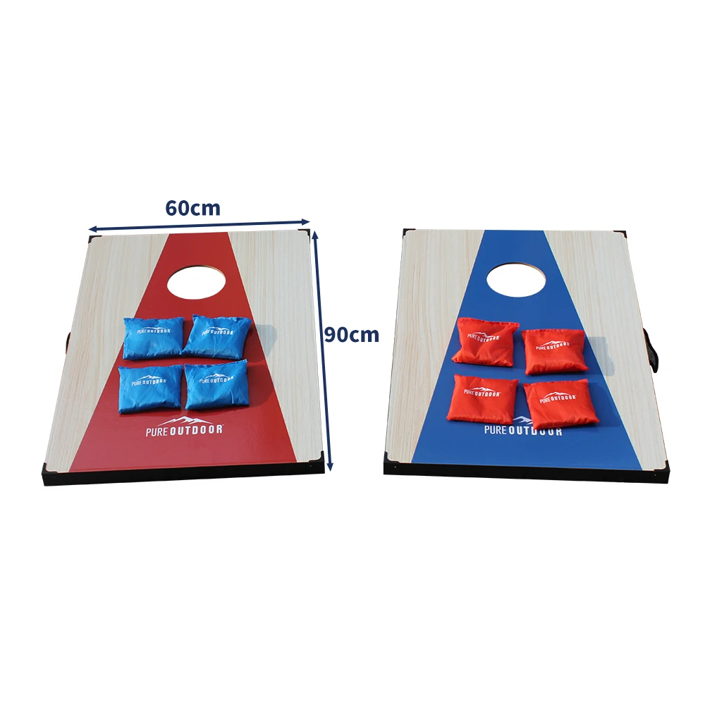 Classic Cornhole Set Outdoor Game Set 2x3 Ft Regulation Size Wood Mdf