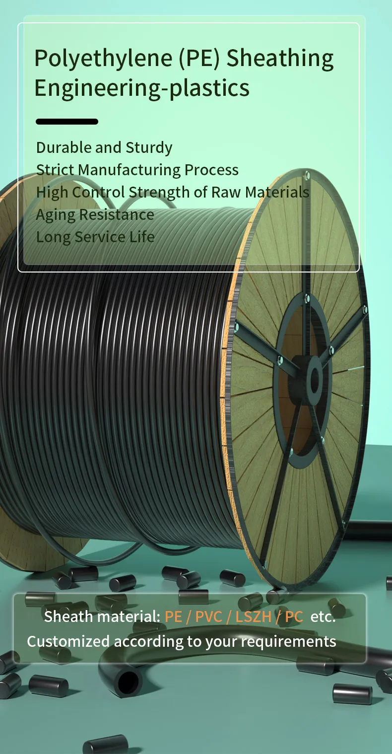 GYTA53 Outdoor Armored Fiber Optic Cable with 48/72/96/144 Core G652D/G657A1/G657A2 Fiber Type and Custom Length