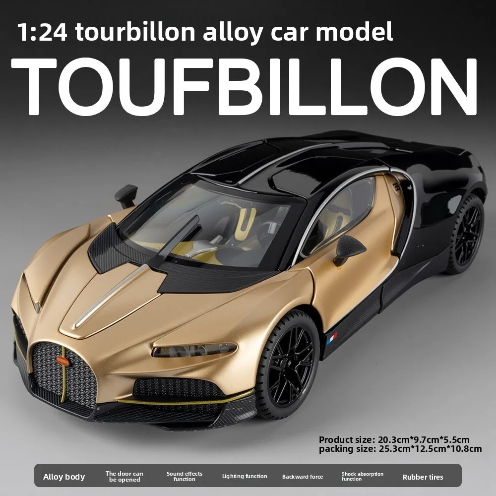 1:24 Scale Bugatti Tourbillon Sports Car Model - Diecast Toy