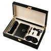 Caja de regalo corporativa premium de máscara de ojos de seda y pistola de masaje personalizada