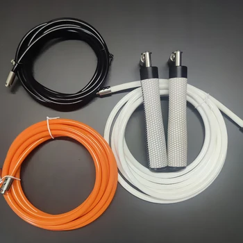 Adjustable Fast-clip Connection double Bearing jump rope Weighted skip Rope Set With  steel core cable for Home Gym(springseile)
