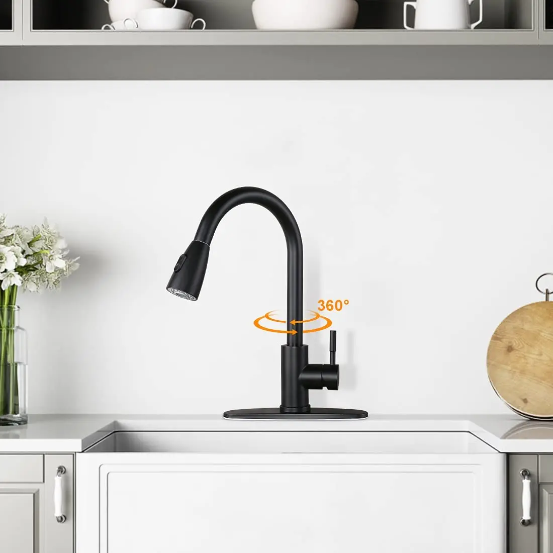 Kitchen faucet Kraft KF557 with pull-out spray